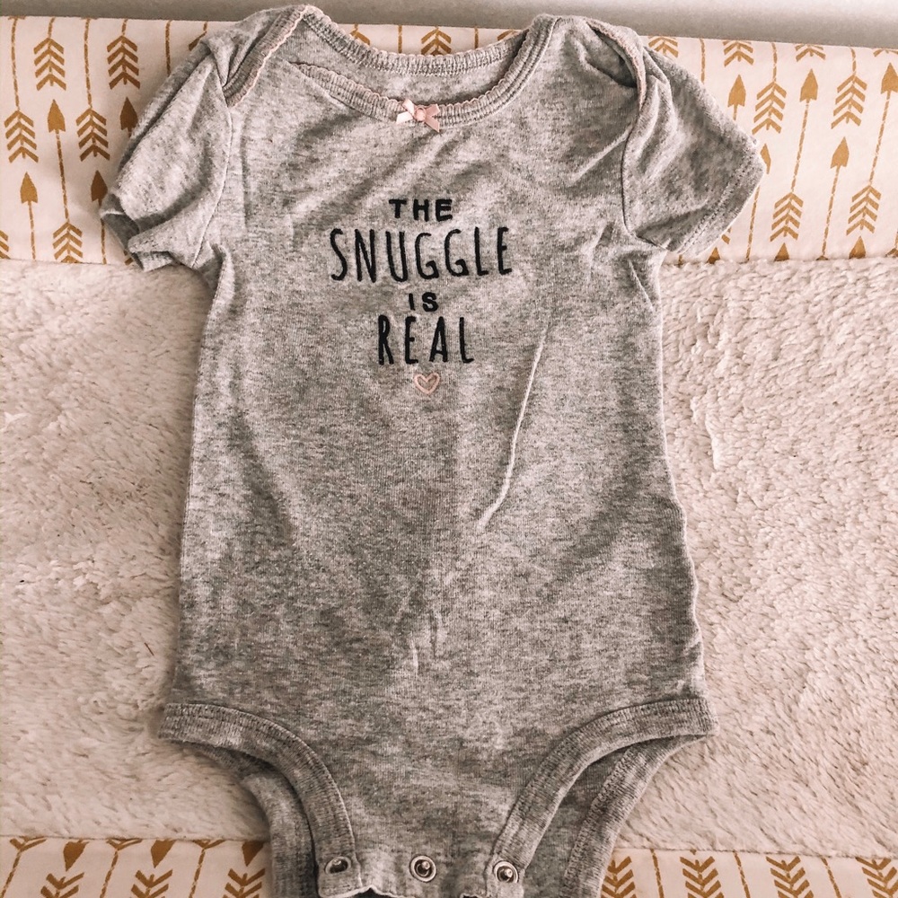 The snuggle is real onsie